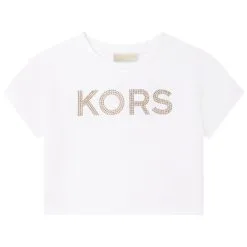 MICHAEL KORS Sequin Logo T Shirt