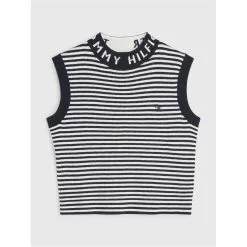 Tommy Hilfiger BRANDED RIB SLVSS TOP