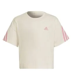 Adidas 3 Stripe T Shirt Juniors