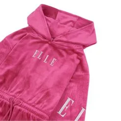 Elle Velour Hooded Logo Dress -Happy Kids Wear 29598706 xxl a3