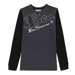 Ben Sherman Angle Ben Long Sleeve T Shirt