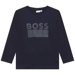 Boss Boss Long Sleeve Logo T-Shirt Junior Boys