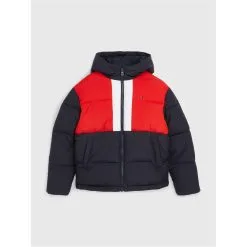 Tommy Hilfiger HOODED COLORBLOCK PUFFER