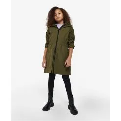 Barbour International Girls Rein Longline Showerproof Jacket -Happy Kids Wear 60674715 xxl a3