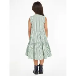 Tommy Hilfiger STRIPED RUFFLE DRESS SLVSS -Happy Kids Wear 61038915 xxl a3