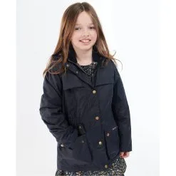 Barbour Girls Cassley Waxed Jacket -Happy Kids Wear 61129018 xxl a5