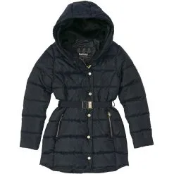 Barbour International Girls Track Line Quilted Jacket