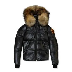 ARCTIC ARMY Juniors Fur Trim Puffer Jacket