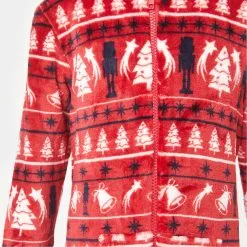 I Saw It First Kids Fairisle Print Fleece Christmas Pyjama Onesie -Happy Kids Wear 88030508 xxl a12
