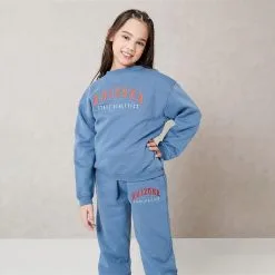 I Saw It First Girls Arizona Embroidered Heavyweight Fleeceback Sweatshirt -Happy Kids Wear 88058318 xxl a2