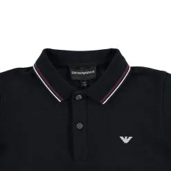 Emporio Armani Long Sleeve Tipped Polo -Happy Kids Wear 98402118 xxl a11