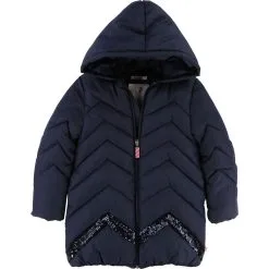 Billieblush Girls Glitter Puffer Jacket