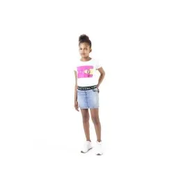 DKNY Girls White Tshirt -Happy Kids Wear aj196301 xxl a2